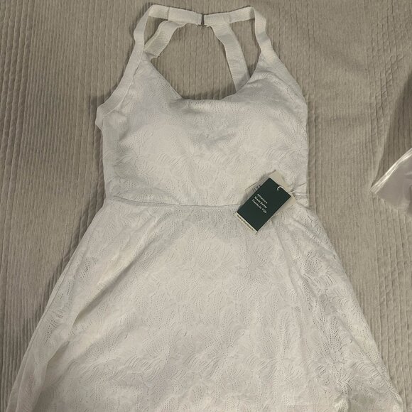NWT Halara Lace Backless Twisted Active Dress – L in White - Picture 6 of 6